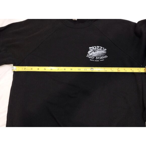 Fozzy Surf School Oahu Crewneck on Bella + Canvas Blank M Black - Picture 5 of 6